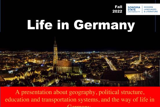 German speaker event, Fall 2022