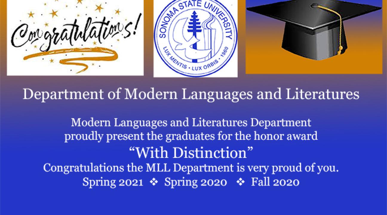 Modern Languages Graduates With Distinction