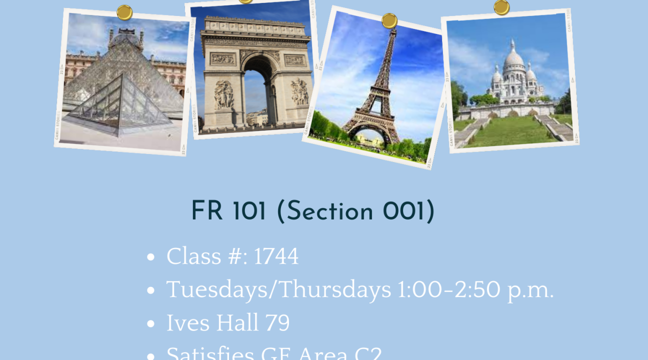 French 101  Fall 2024 flyer