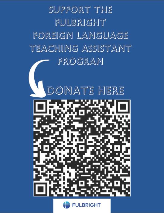 MLL Fulbright FLTA Donate Here QR-Code Giving Day 2024