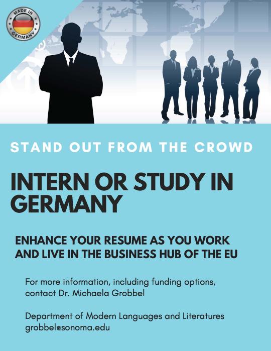 Flyer for studying abroad in Germany