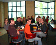 Group of students having coffee