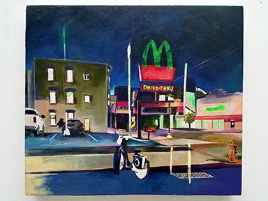 Sarah Heyward, Art Class Painting of street